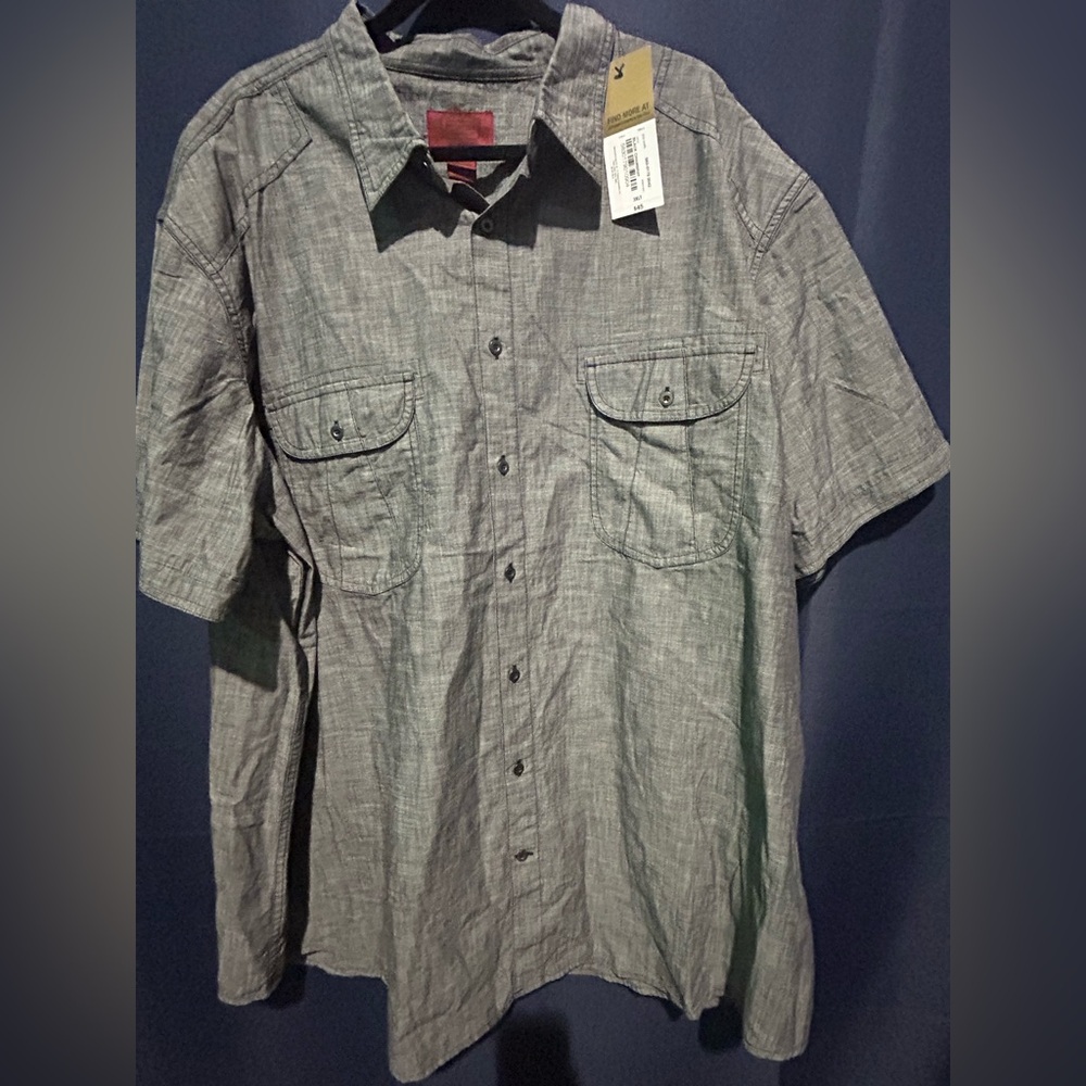 Foundry NWT Men's  Black  3XLT Short Sleeve Shirt